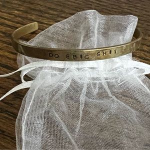 “Do Epic Shit” Gold Cuff Bracelet